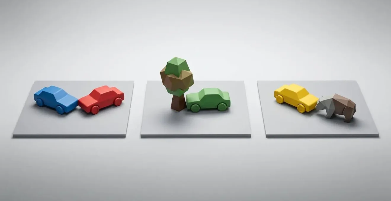 Comparaison visuelle entre garantie collision et dommages tous accidents avec trois scénarios d'accident