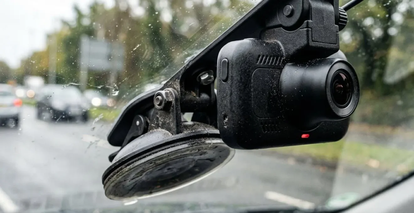 Installation discrète d'une dashcam derrière le rétroviseur central